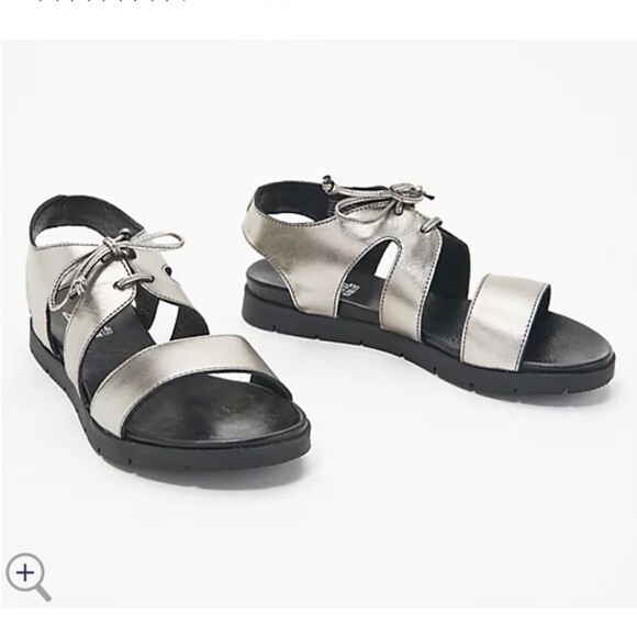 Miz Mooz Davey Leather Lace-Up Sandals 39 NWOB - Picture 1 of 12